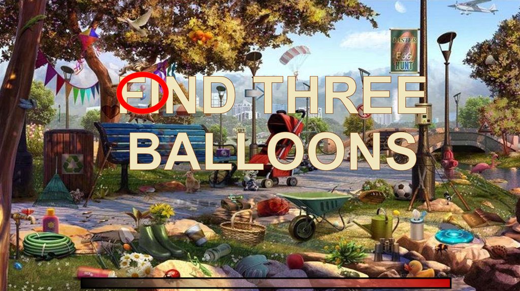 FIND THREE BALLOONS