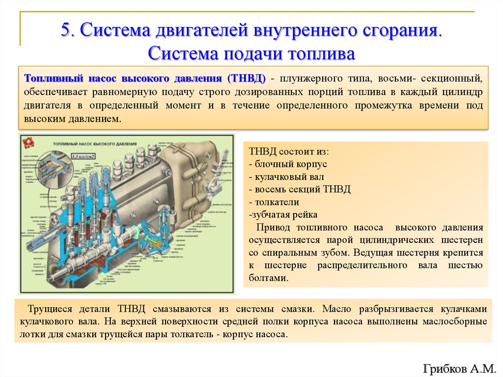 Виды внутреннего сгорания. Системы обеспечивающие работу ДВС. Классификация дизелей внутреннего сгорания. Топливная система двигателя внутреннего сгорания. Основные системы двигателя внутреннего сгорания.