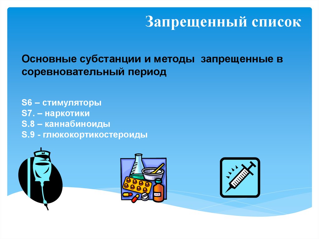 Список запрещенных методов. Запрещенные субстанции и методы. Субстанции запрещенные в соревновательный период. Запрещённые субстанции и методы в спорте. Перечень запрещенных субстанций и методов.