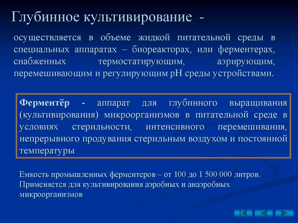 Культивирования микроорганизмов презентация