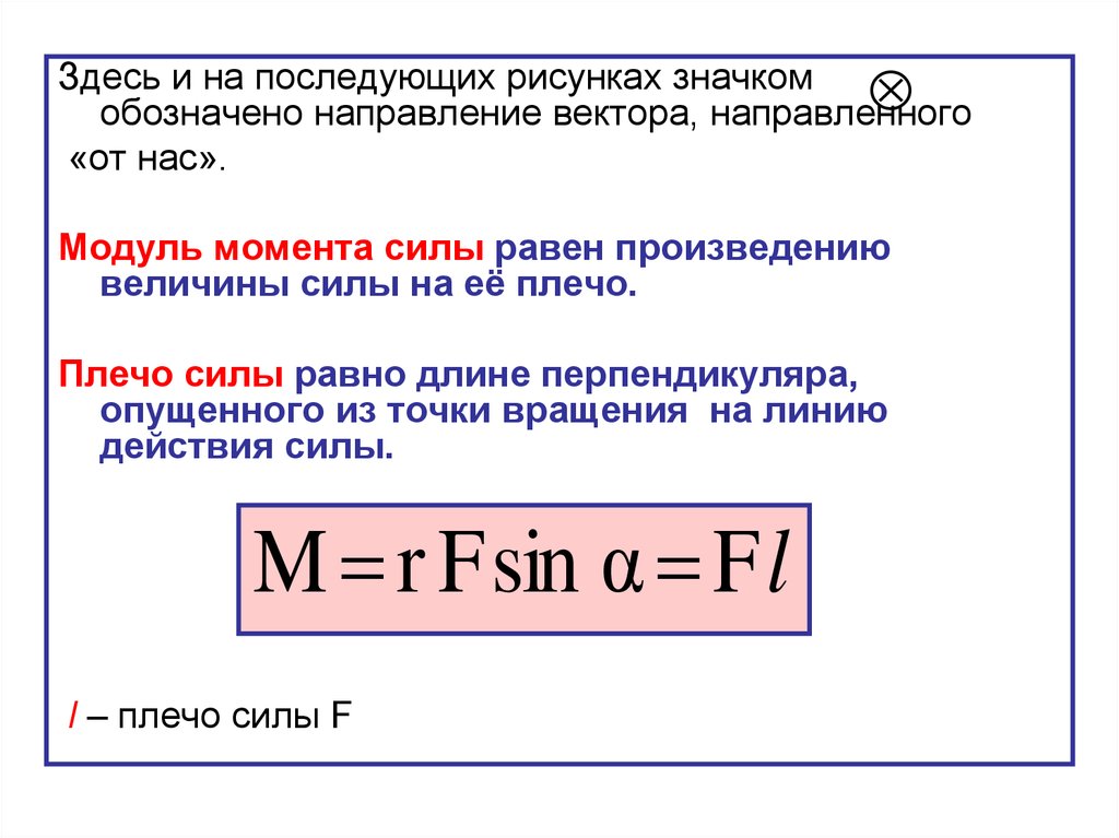 Модуль момента силы