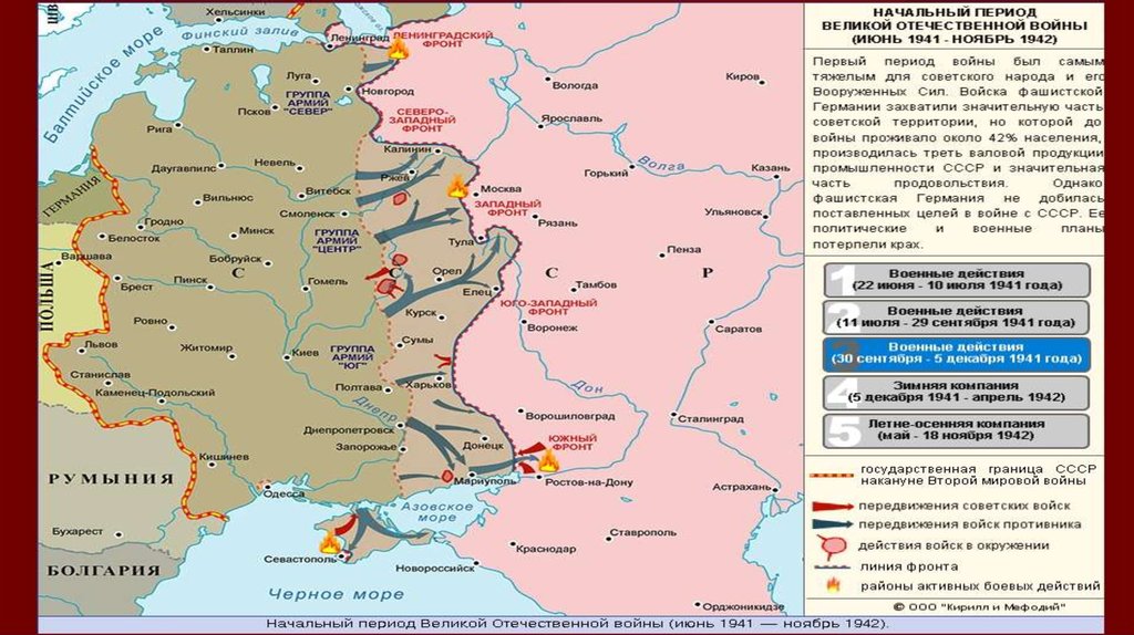 Презентация на тему начало великой отечественной войны первый период войны 22 июня 1941 ноябрь 1942