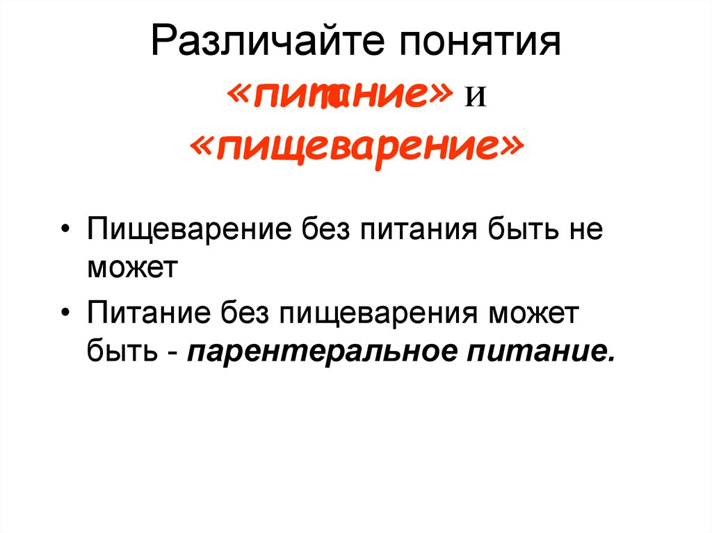 Суть кормлений. Питание и пищеварение. Питание и пищеварение термины. Понятие о пищеварении. Запишите понятие пищи.