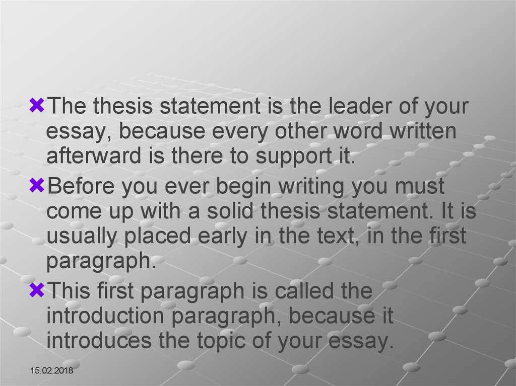 thesis another word for you
