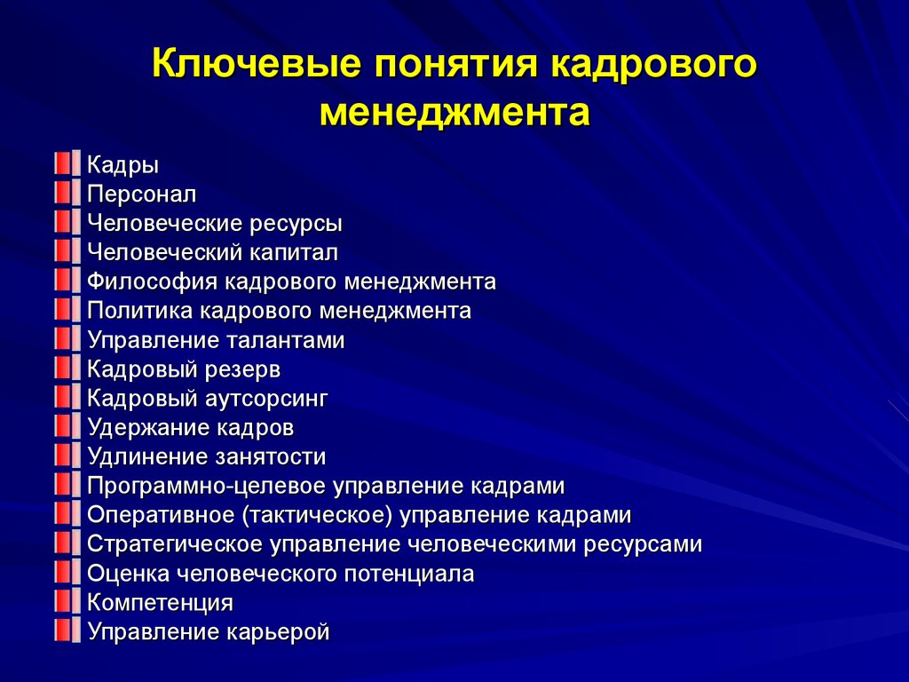 Кадровый менеджмент презентация