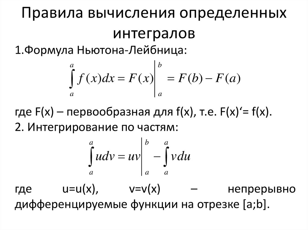 Вычислить определенный интеграл