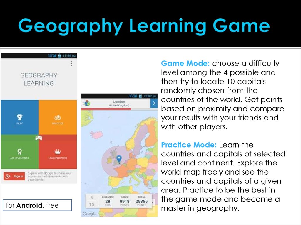 Geography Learning Game