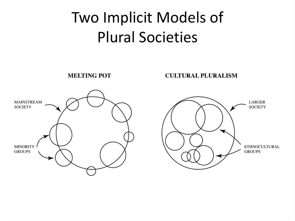 Two Implicit Models of Plural Societies