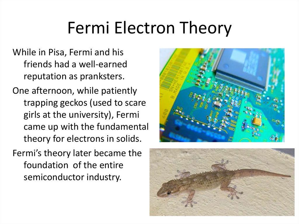 Fermi Electron Theory