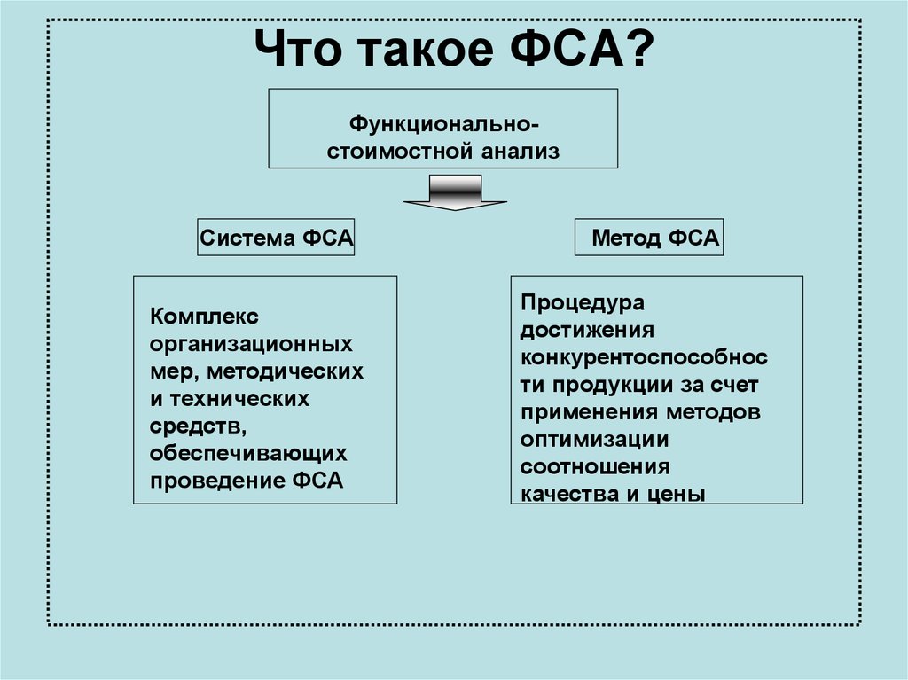 Рабочий план проведения фса