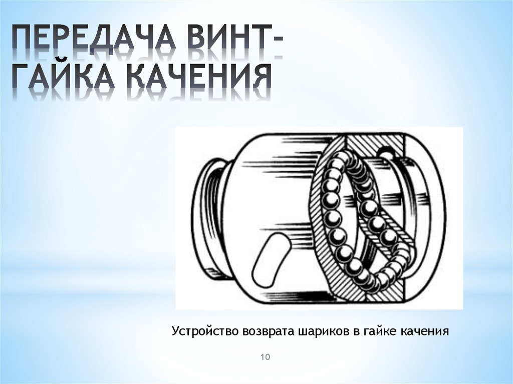 Передача винт гайка презентация