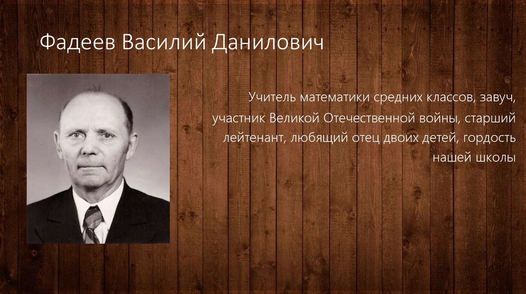 Фадеев Василий Данилович