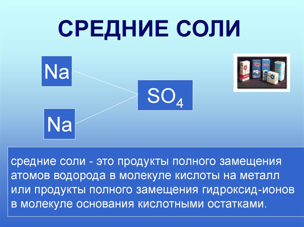 Солью является. Средние соли. Средние (нормальные), кислые и основные соли.. Соли средние кислые основные. Примеры средних солей в химии.