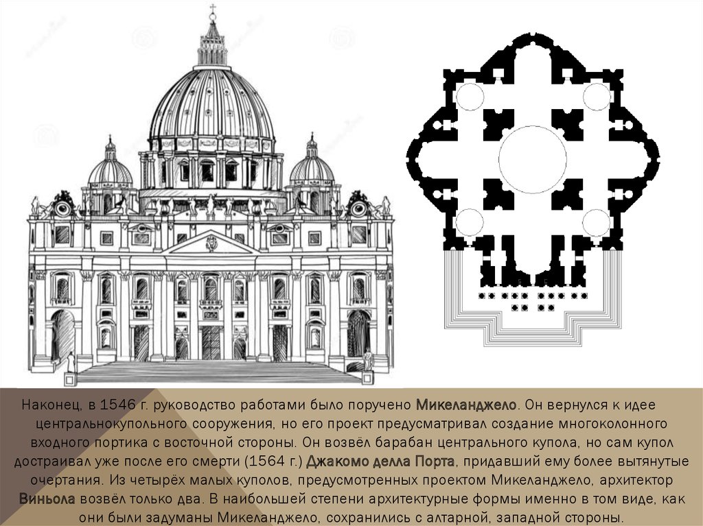 Собор святого петра в риме браманте план