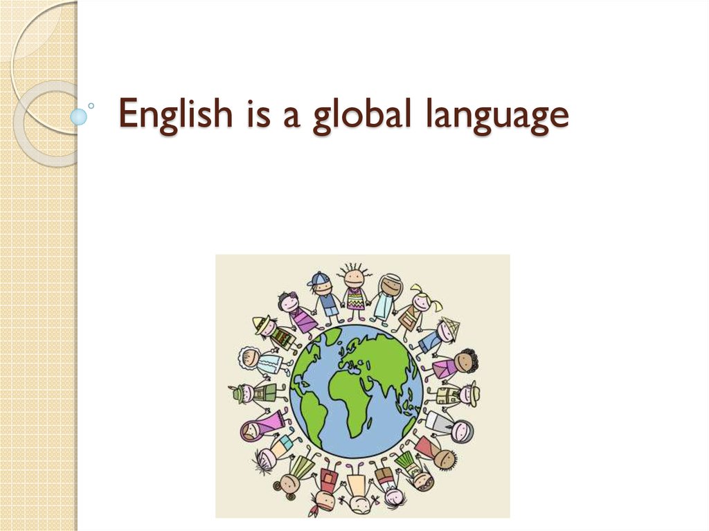 thesis statement about english as global language