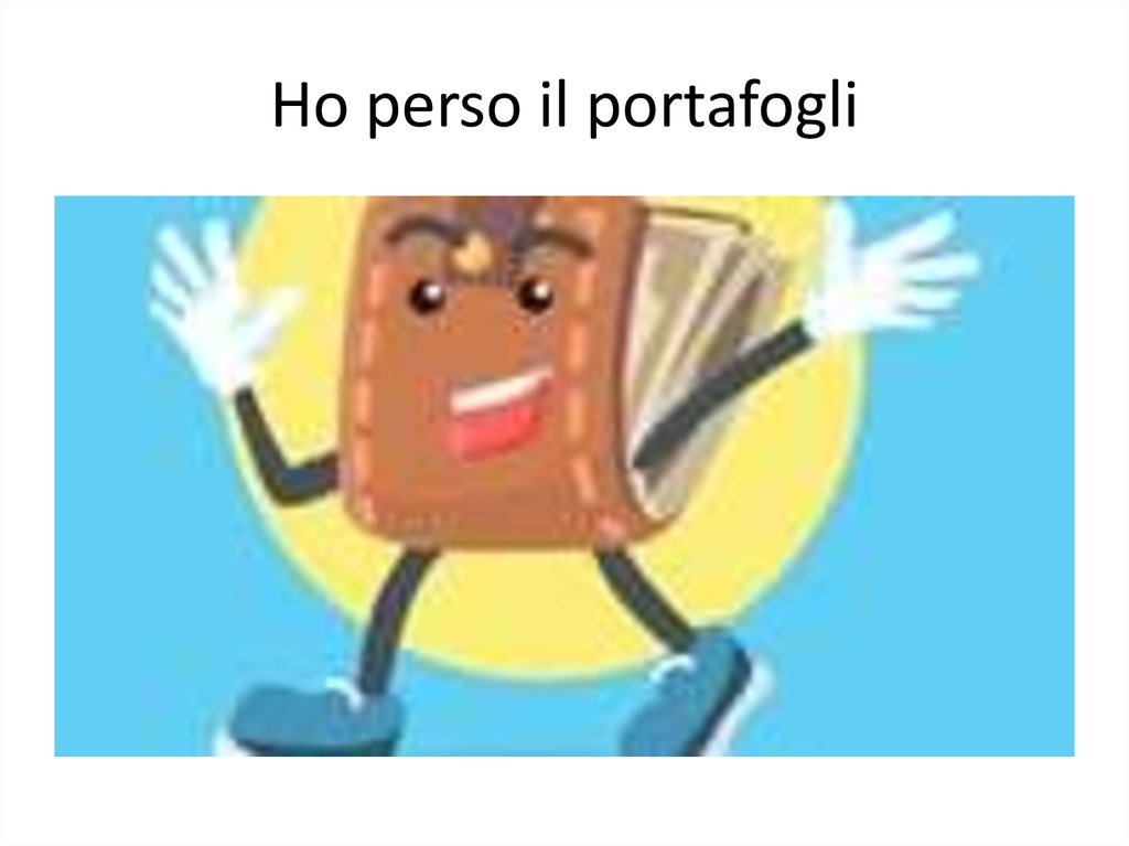 Ho perso il portafogli
