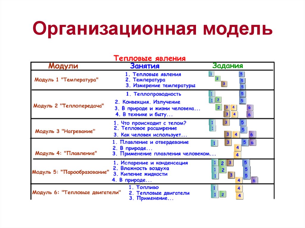 Организационная модель