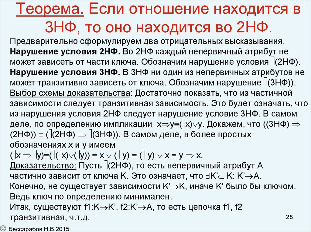 Теорема c. Теорема Фейджина в базах данных. Нормальные формы теоремы. Нормальная форма Хомского. Отношение находится в.