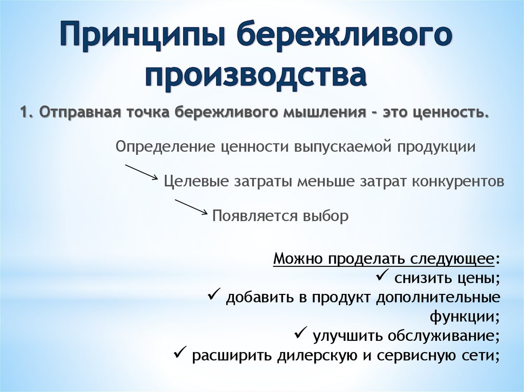 Инструменты бережливого