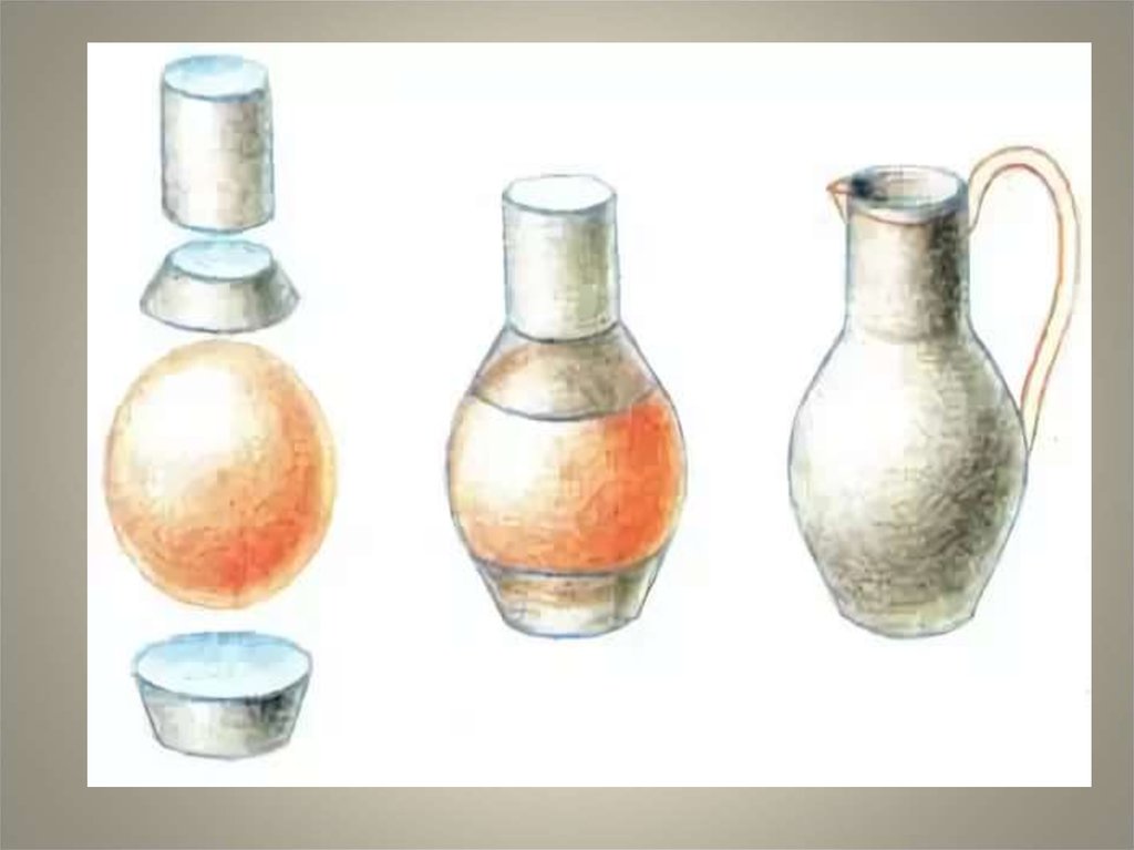 Изо 4 класс ваза. Рисование предметов комбинированной формы. Геометрические формы предмета в рисовании. Рисование с натуры предметов комбинированной формы ваза. Зарисовки сложных предметов.
