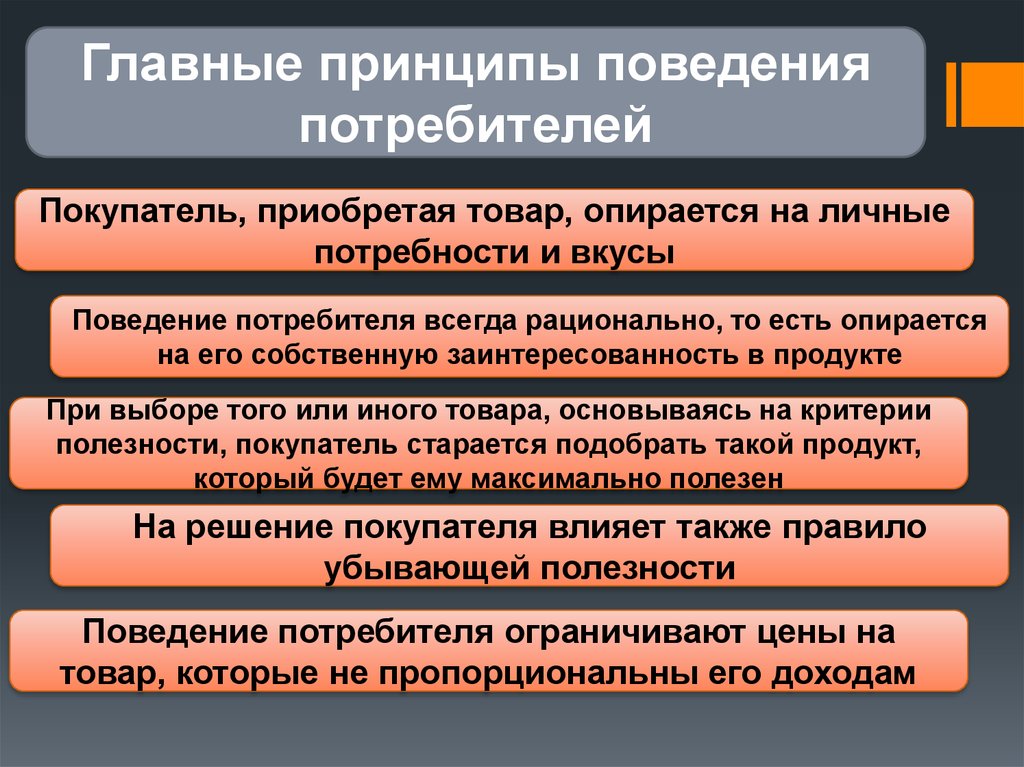 Роль доходов в поведении потребителя. Принципы поведения потребителя. Личные принципы поведения. Поведение потребителей потребности. Принципы поведения человека.