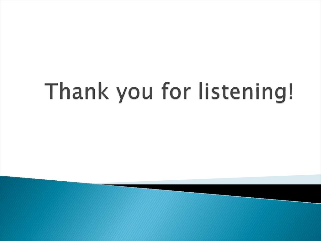 Thank you for listening!