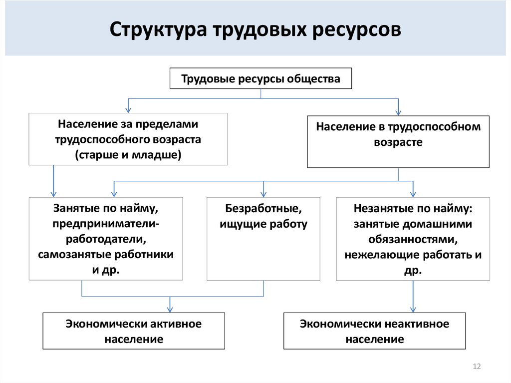 Управление населения. Структура трудовых ресурсов предприятия. Состав и структура трудовых ресурсов предприятия. Характеристика трудовых ресурсов предприятия: состав и структура.. Блок схема трудовых ресурсов предприятия.