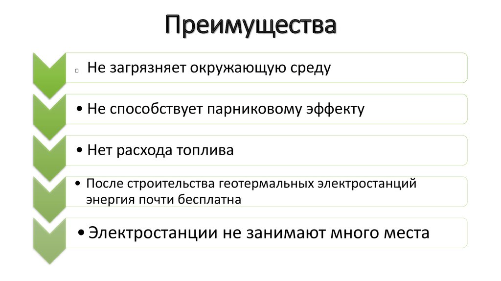 Преимущества