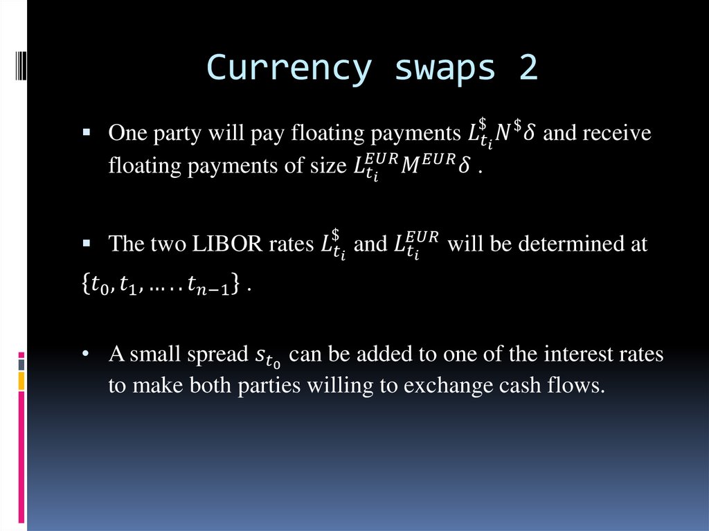 Currency swaps 2