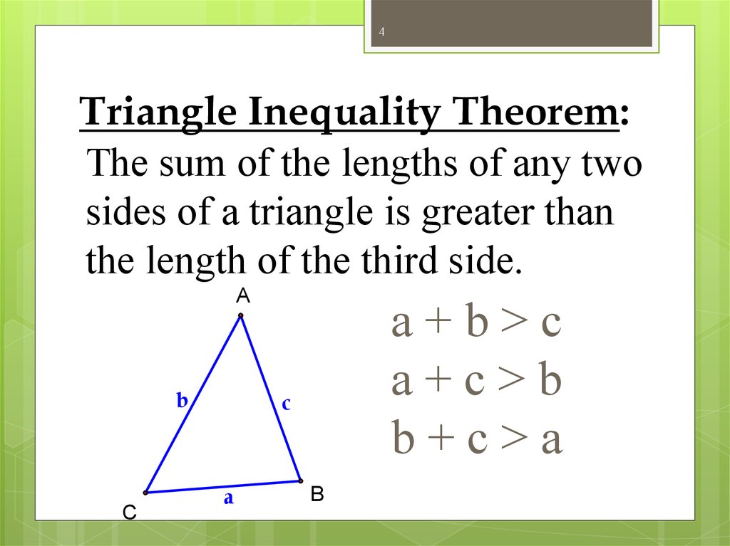 Triangle Inequalities Online Presentation
