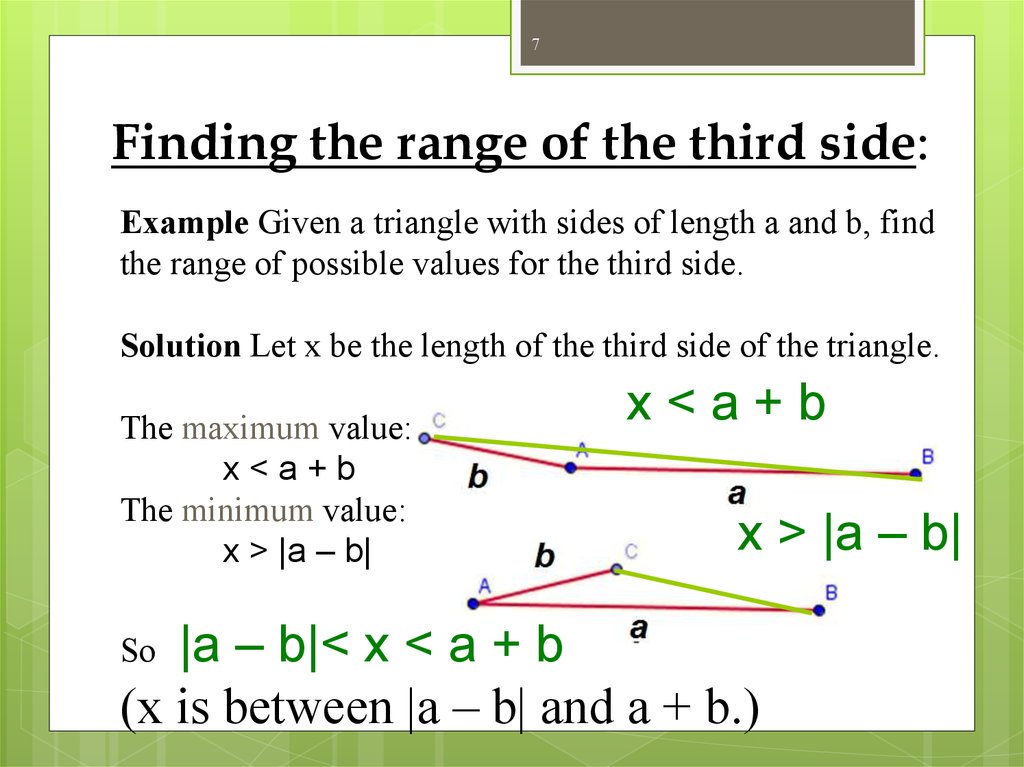 Possible values. How to find the range of the function. Finding range. Triangle inequality. Find the range of expression.