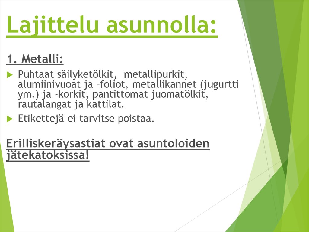 Lajittelu asunnolla: