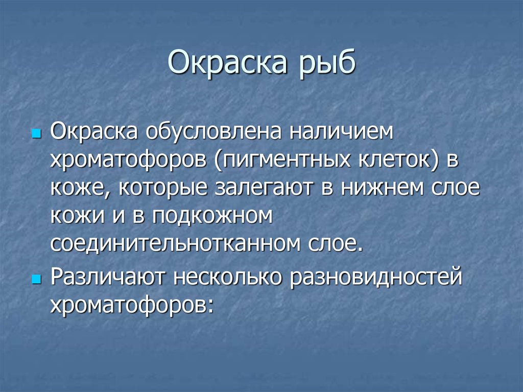 Какое значение имеет окраска в жизни рыбы. Семантическая окраска.