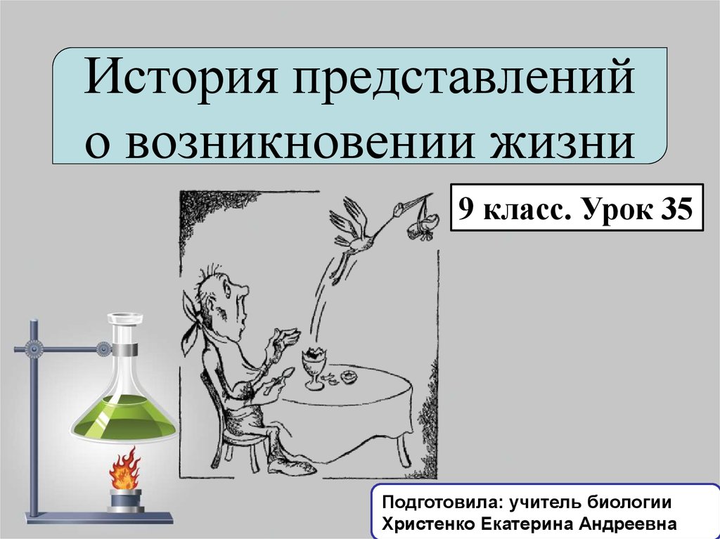 Развитие представлений о происхождении жизни современное состояние проблемы презентация