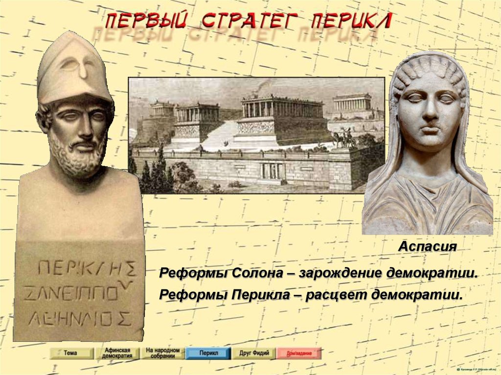 Презентация афинская демократия при перикле 5 класс конспект и презентация