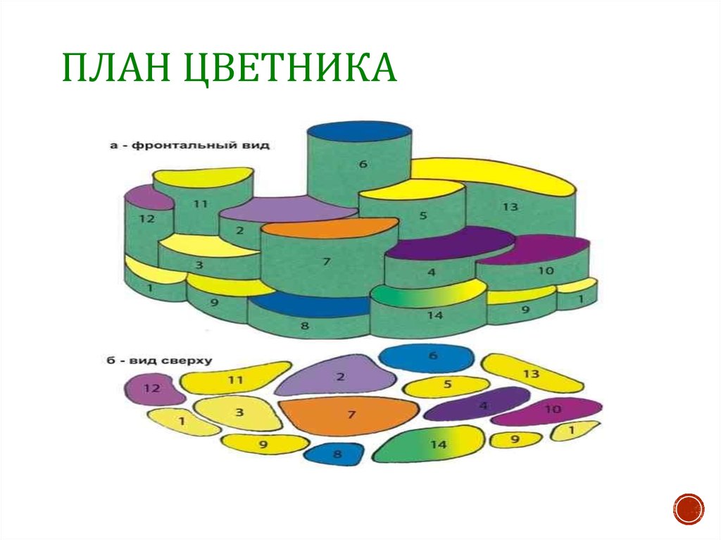 Схема клумбы математика 1 класс