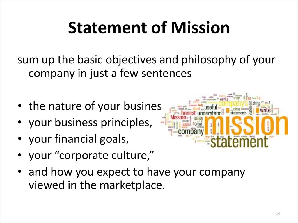 Statement of Mission