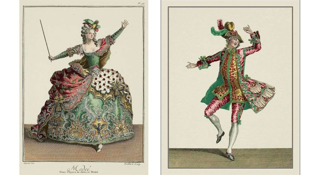 Costume design for a man with large head between his shoulders, in Ballet  due Serieux et du Grotesque, performed at the court of Louis XIII, by  Daniel Rabel. France, c.1627