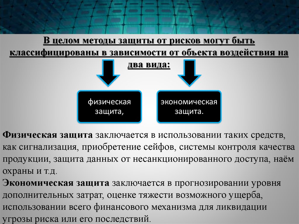 Презентация на тему риски потери денег и имущества и как человек может от этого защититься