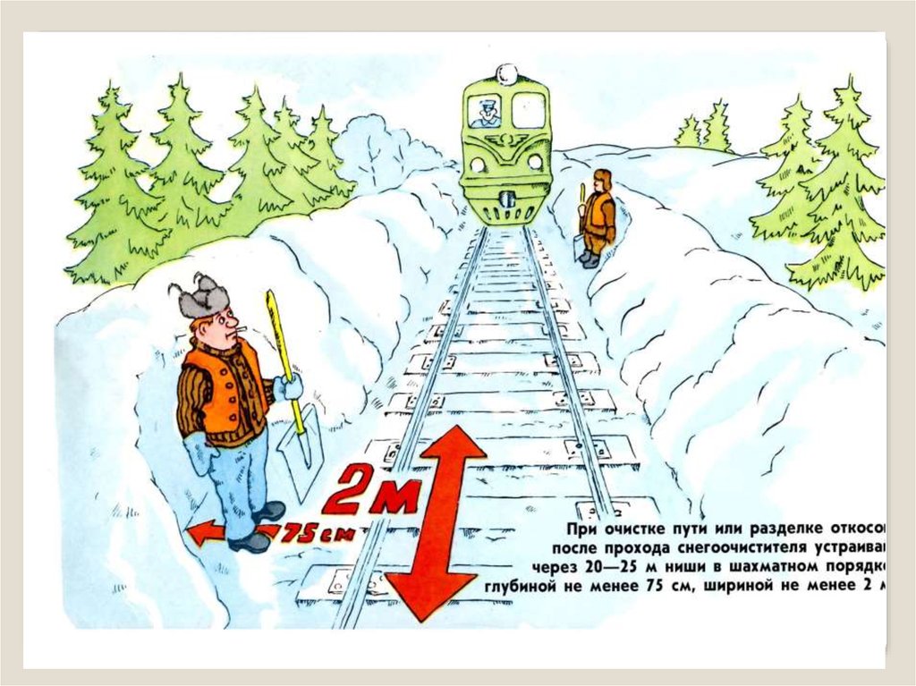 Правило пути. Охрана труда при снегоборьбе на железных дорогах. Охрана труда на ЖД рисунок. Требования охраны труда при снегоборьбе. Охрана труда рисунки РЖД.