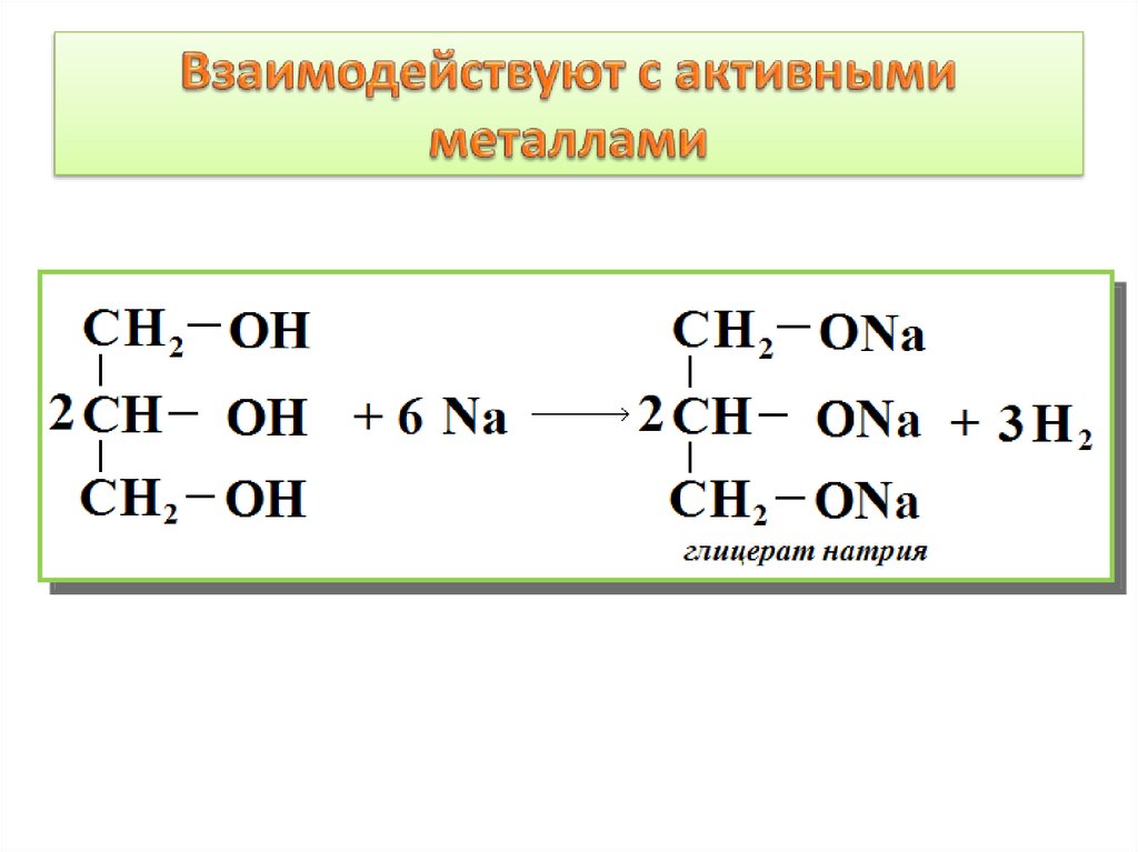 Презентация многоатомные спирты 10 класс химия профильный уровень