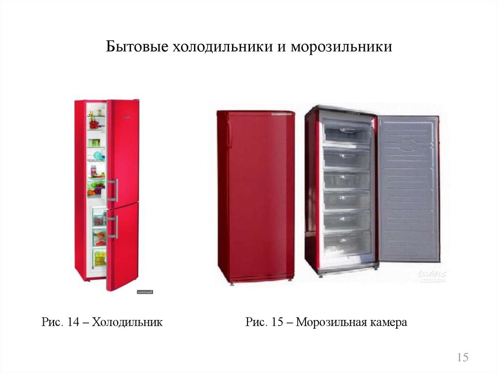 Бытовые холодильники и морозильники