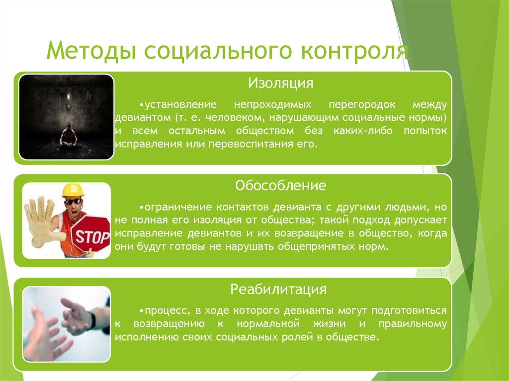 Методы неформального социального контроля