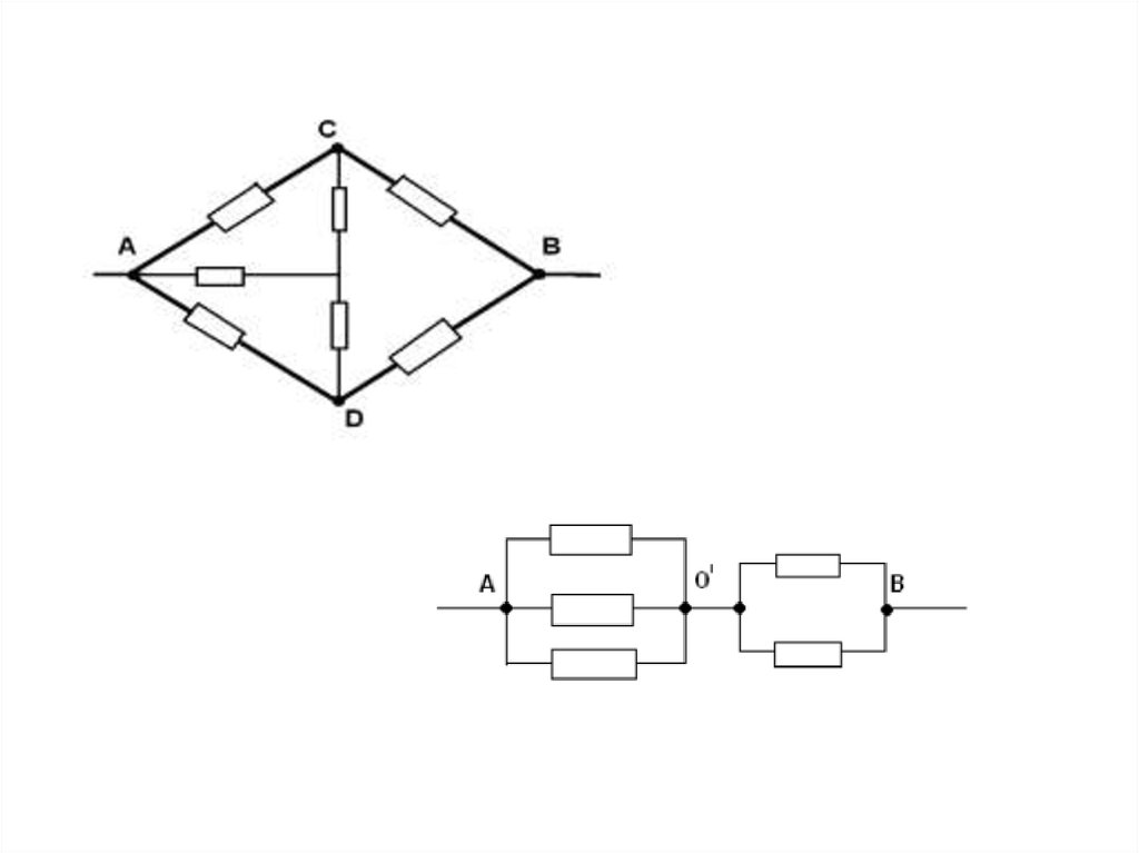 Как начертить эквивалентную схему цепи
