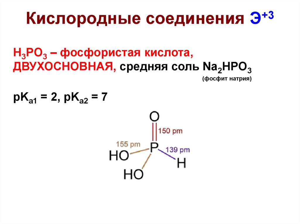 Кислородные соединения Э+3