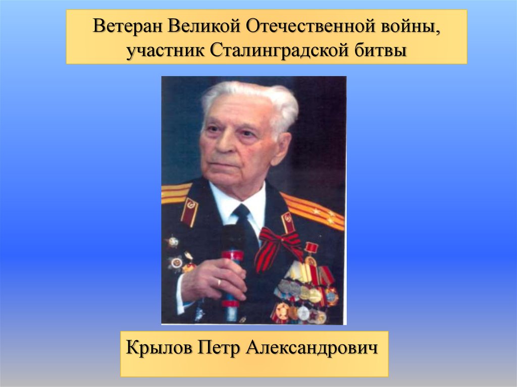 Крылов Петр Александрович - презентация онлайн