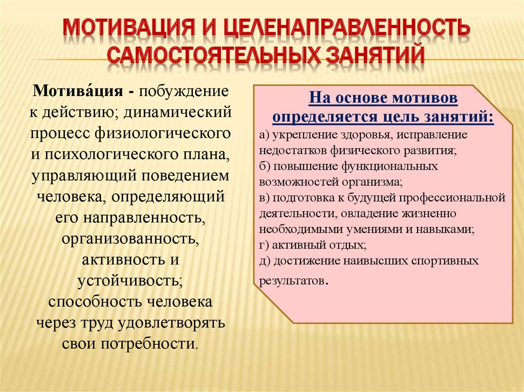 Динамический процесс психофизиологического плана управляющий поведением человека