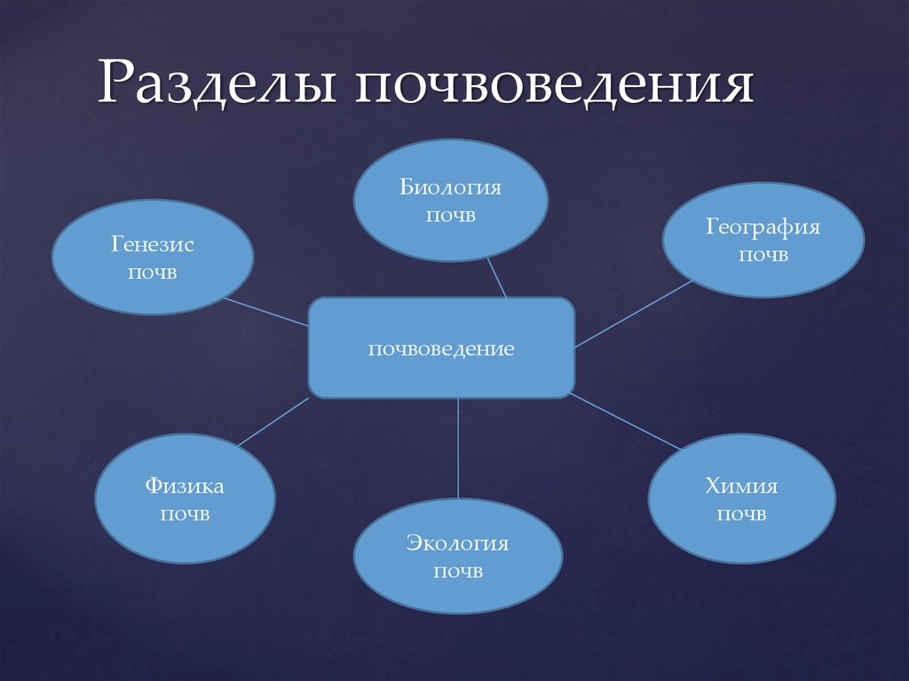 Предмет почвоведения. Разделы почвоведения. Главные направления и разделы почвоведения. Основные разделы фундаментального почвоведения. Генезис почв.