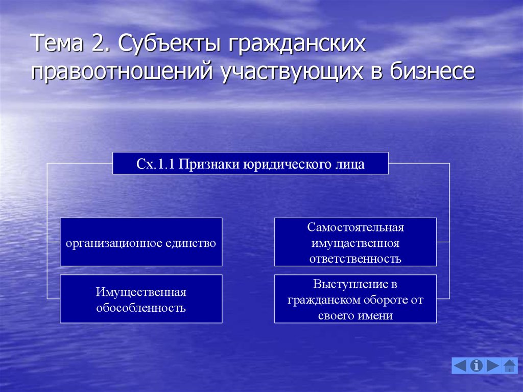 Субъекты и объекты гражданских правоотношений презентация