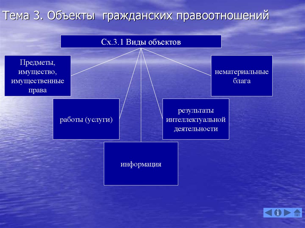 3 объекты правоотношений